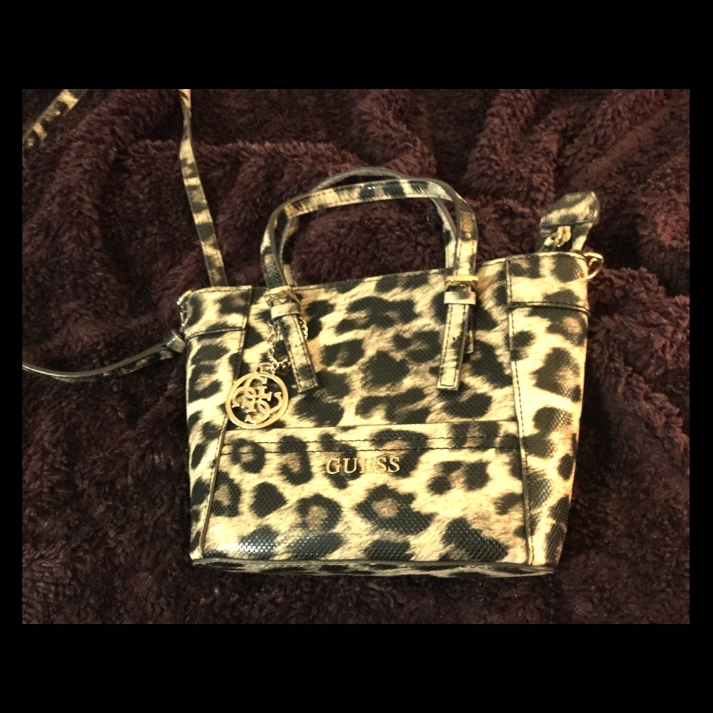 Guess Leopard Mini Satchel